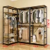 Donghua Corner Móc áo mở Tủ quần áo đa năng Kết hợp móc áo Cloakroom Móc áo kim loại Tủ lưu trữ - Kệ