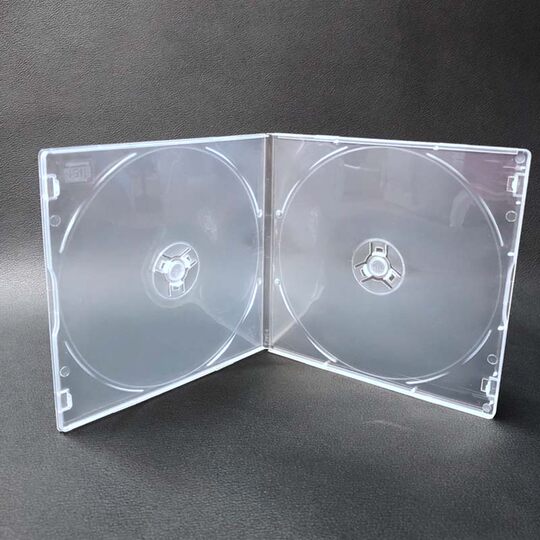 Plastic Cd Case with Insertable Cover, Transparent Cd Box, Single Disc, Double Disc, Transparent Dvd Square Box, Disc Case