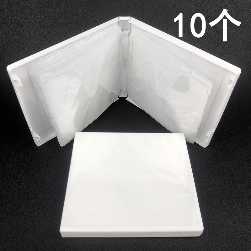 8 disk packaging of milk white DVD disc box CD box 8 slices of milk PP box multi - chip disc box packaging box
