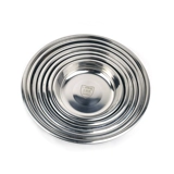 Диск из нержавеющей стали блюдо блюдо по блюдо пельмени рвота с загустительными тарелками и углубленным блюдом из нержавеющей стали пластина фруктовая пластина