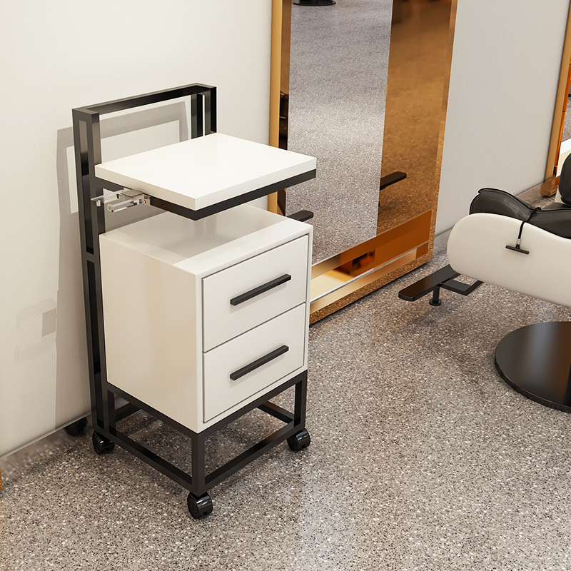 Factory direct sale hairdressing trolley Japanese-style hair salon stainless steel trolley hairdressing tool trolley folding tool table