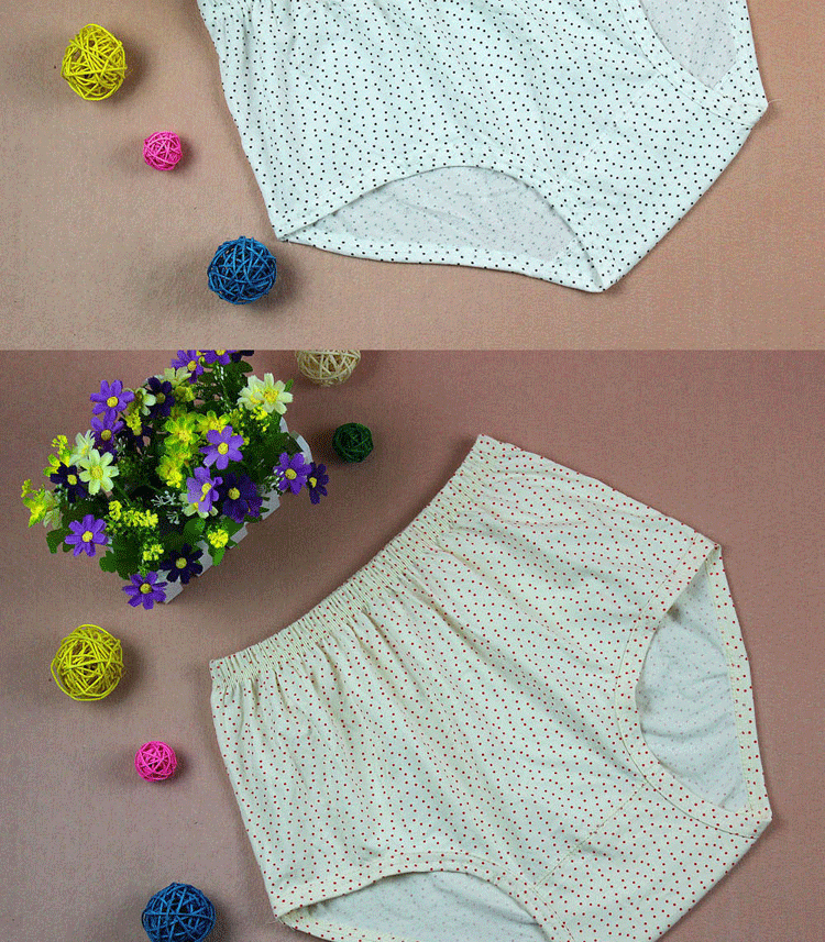 Quần đùi tam giác cotton cao cho phụ nữ Quần lót tam giác tăng cường phân bón Quần lót tam giác tuổi trung niên quan lot nu dang dui