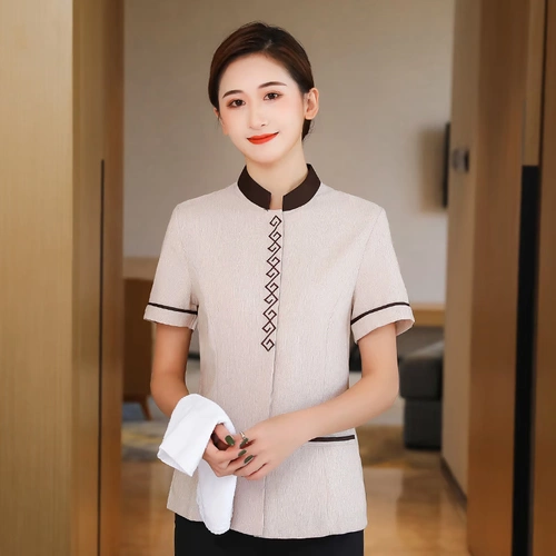 Летняя одежда, комнатный комплект для отеля для работы, короткий рукав