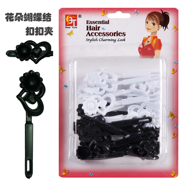 Children's hair accessories peach heart flower buckle clip plastic hair clip HAIR ACCESSORIES BARRETTES