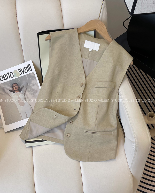 Suit Vest Top for Women 2024 Summer New Style High-End Casual Versatile Super Nice Thin Vest Jacket