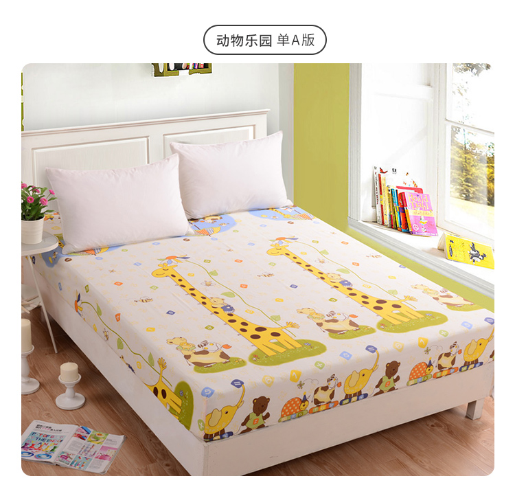 Giường trẻ em tùy chỉnh phim hoạt hình Tấm bông đơn 1m1,2 m 1,5 Giường trẻ em bọc nệm bông ga chun trải giường	