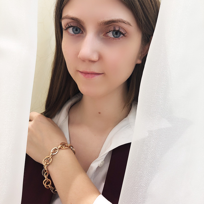 Russia LIVE global purchase 585 PURPLE gold color gold RED GOLD VIOLET VIOLET best friend LUCKY bracelet