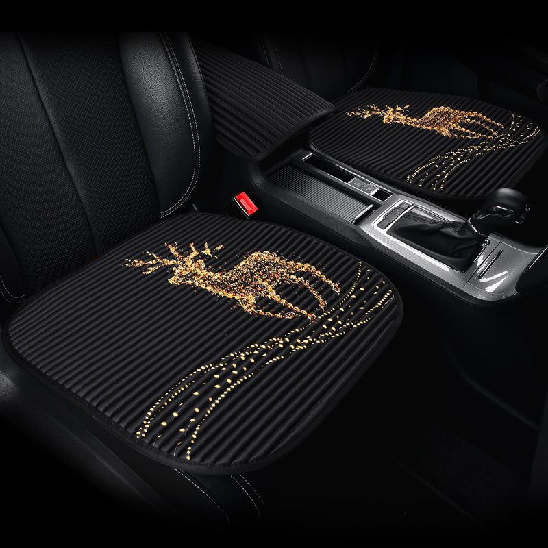 Car Cushion Buckwheat Hull Single Sheet No Backrest Three Sets Single Fart Cushion All Season Universal Seat Cushion Non-slip Car Mat