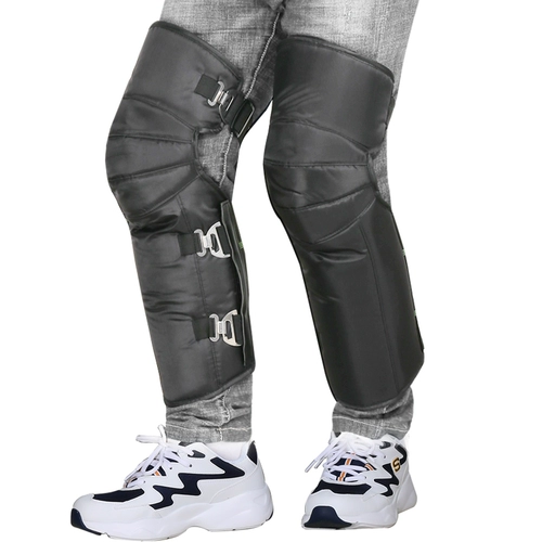 Зимние электрические удерживающие тепло наколенники, ветрозащитные защищающие от холода гетры для велоспорта подходит для мужчин и женщин, защитное снаряжение, увеличенная толщина