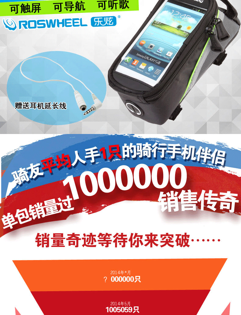 Sacoche pour vélo ROSWHEEL - Ref 2217856 Image 12