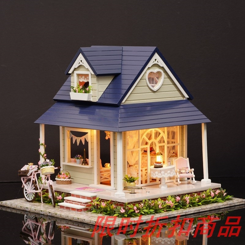 Oreo Cannon Elf House 12 Máy ghi âm Bánh xe Ferris nhỏ bằng gỗ Giá rẻ Đen 30 Nhạc nền Máy hát - Máy hát