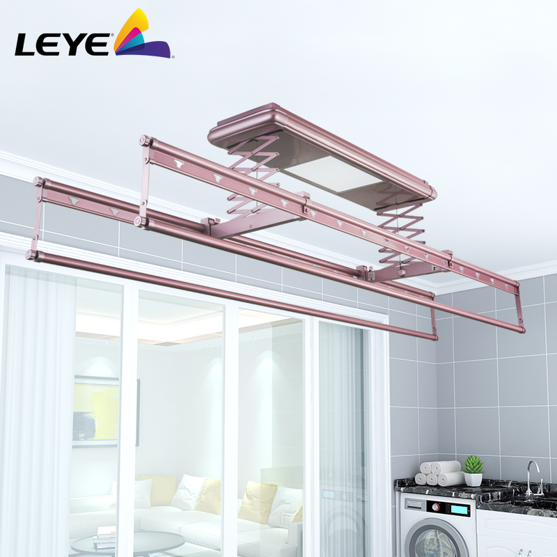 Love-y electric clotheshorse remote control lifting intelligent automatic telescopic four-pole style clotheshorse balcony clotheshorse E61A