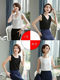 ເສື້ອຢືດແມ່ຍິງ suspender suit inner wear temperament outer bottoming shirt professional suit top sleeveless chiffon loose large size