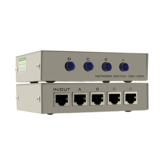 Rj45 network share switch 4 in 1 out 4 ports