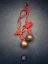BAZAR ME is willing to be a inheritor of Chinese folk handicrafts with copper bell mini Chinese knot single
