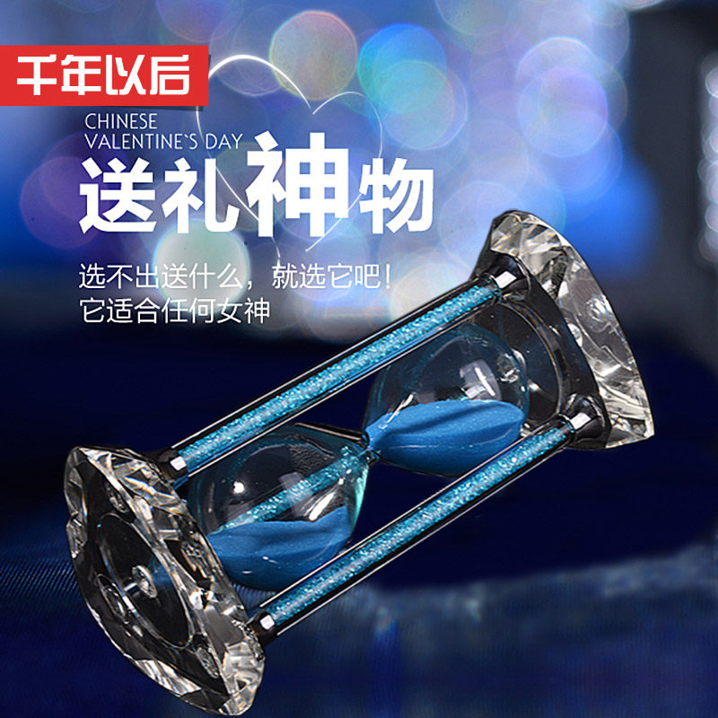 Crystal hourglass timer 3060 minutes Home European living room modern time decoration creative personality decoration
