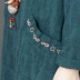 Mùa thu 2018 phiên bản Hàn Quốc mới của cotton rộng kích thước lớn và chất liệu váy dài bằng vải lanh dài tay