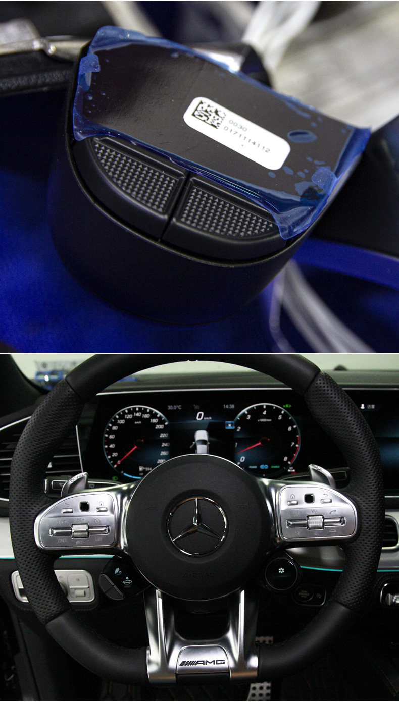 Руль ретрофит 适用于奔驰gt glc glc63 gle53 大g改装amg63方向盘旋钮oled按键 CME