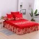 Single bed váy 1.5 / 1.8m m dày ba mảnh đôi 2.0m bông trượt mảnh duy nhất của Hàn Quốc khăn trải giường cotton - Váy Petti drap giường có viền