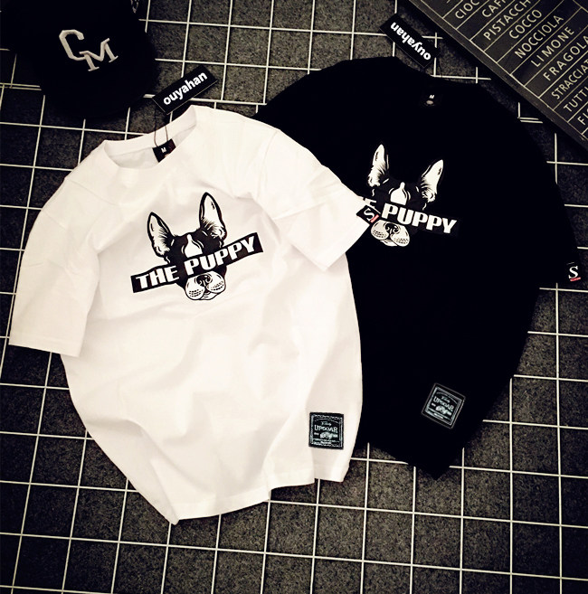 Hong Kong trendy brand 2021 summer new short-sleeved cartoon t-shirt men's loose printing couple bf style half-sleeved t-shirt