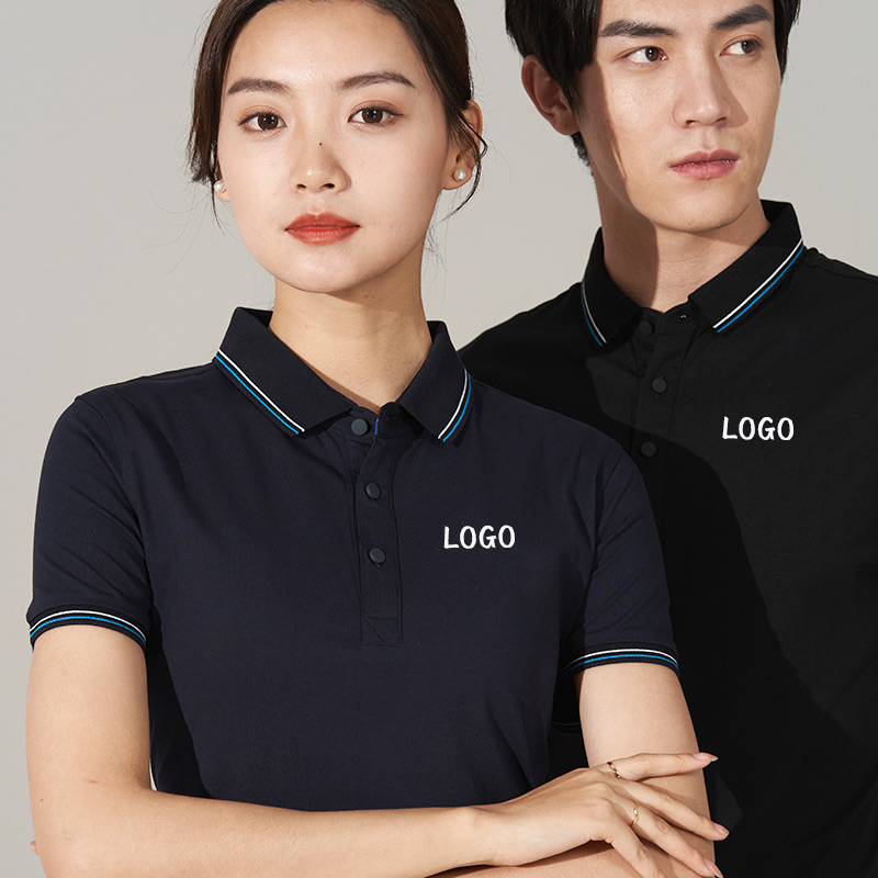 Summer Worksuit customized logo embroidery enterprise clothing clothing short sleeve polo shirt
