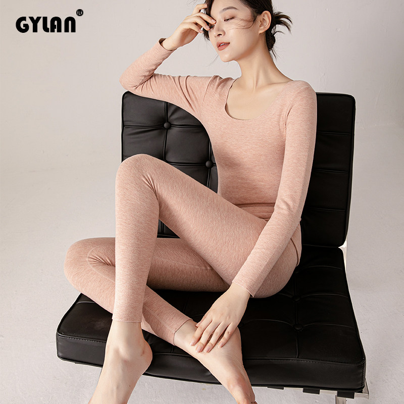 Big round neck de Velvet unscented women fever pants thick double-sided fever silk autumn base shirt autumn and winter