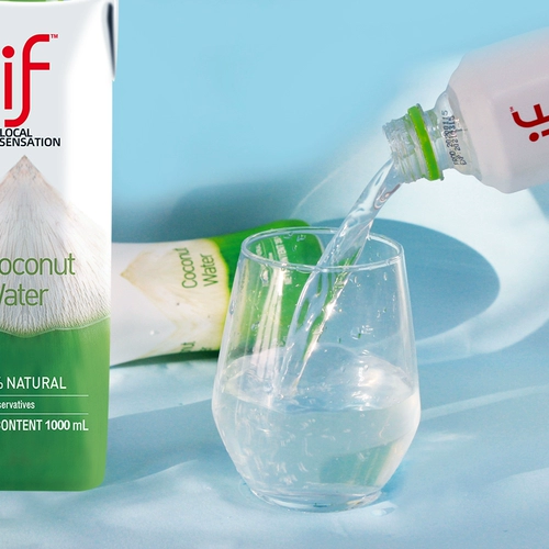 Таиланд импортируется, если кокосовая вода 1 л*12 Большая бутылка с полной коробкой сетка красная кокосовая кокосовая зеленая вода Кокосовое сок беременные женщины NFC сок напиток