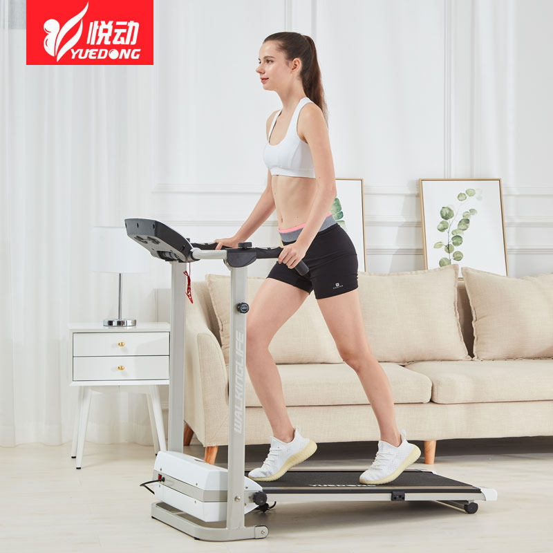 Electric treadmill home models small female folding indoor ultra-quiet shock-absorbing walking machine weight loss gym equipment