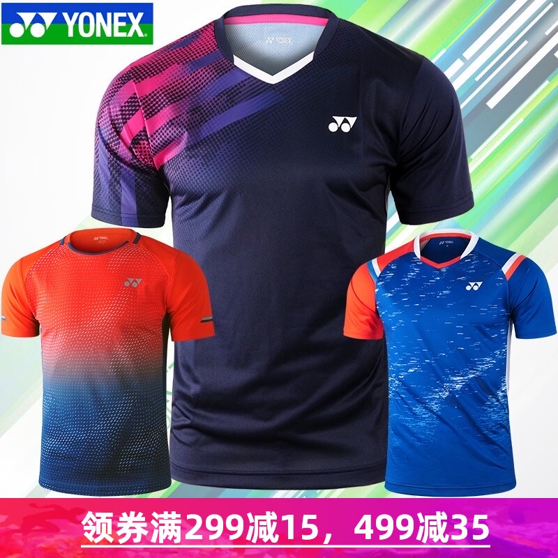 YONEX badminton clothes men and women short-sleeved 110498 quick-drying jersey tennis yy sportswear suit