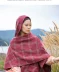 Lý tưởng 30 năm đồng cỏ Tân Cương du lịch gió quốc gia rượu vang đỏ mũ lưỡi trai lớn áo choàng len phần dài