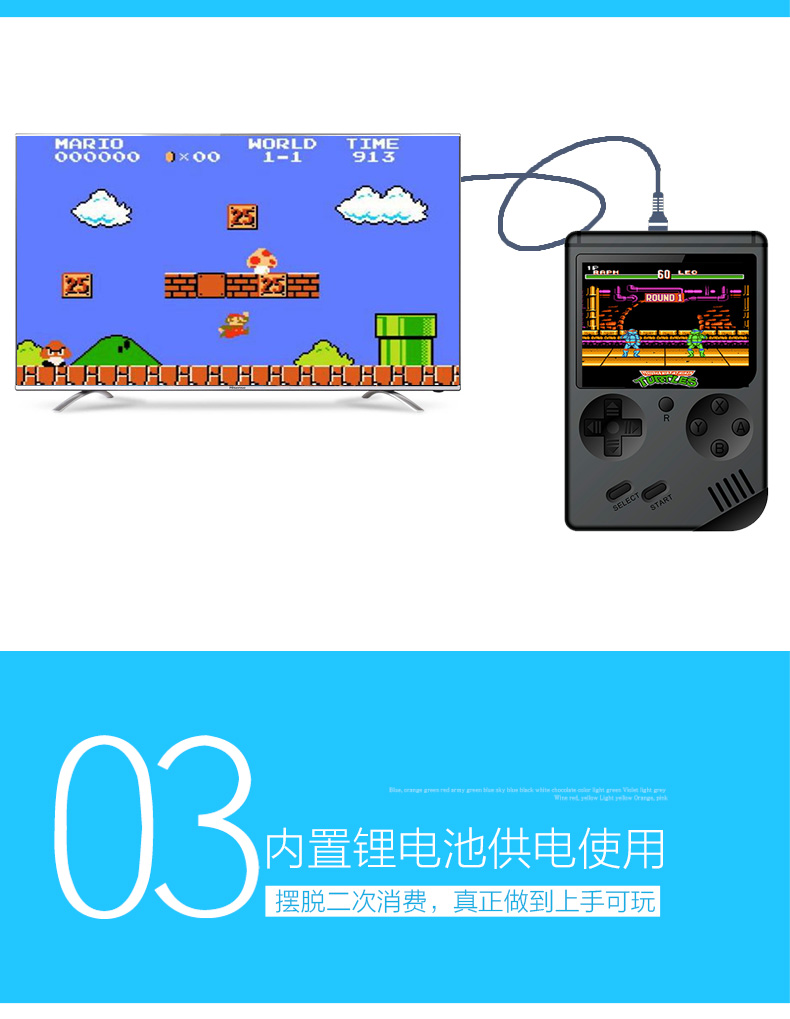 Trang chủ cầm tay mini FC mạng hoài cổ màu đỏ máy chơi game Super Mario phiên bản nâng cấp trò chơi cầm tay 168 trò chơi tay cam choi game