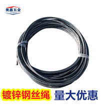 Galvanized non-plastic-coated steel wire rope bundled lifeline safety rope fixed hanging lamp crane license plate decorative pull wire rope