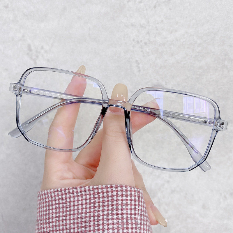 Ultralight large frame myopia glasses female Han edition of tide mesh red glasses frame with degree number of factory color eye large face thin