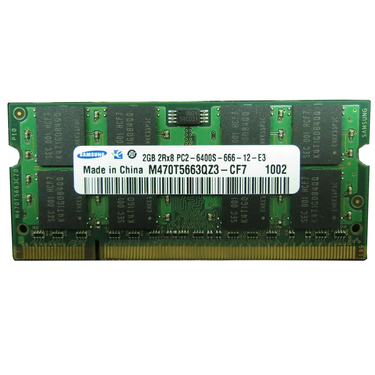 Samsung DDR2 800 M470T5663QZ3 notebook memory 2RX8 PC2-6400S 2G memory