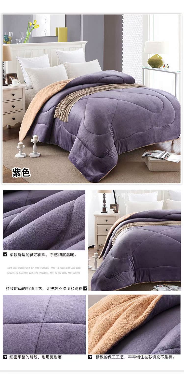 Dày cừu cashmere flannel dual-sử dụng mùa đông quilt nhung nhung san hô mùa thu và mùa đông lõi sinh viên chăn đơn