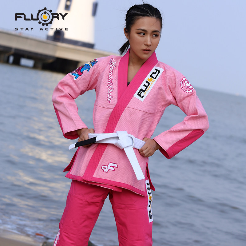 FLUORY fire barricades male and female BJJ GI casual adult professional judo to suit Brazilian jumpsuit 2019 new