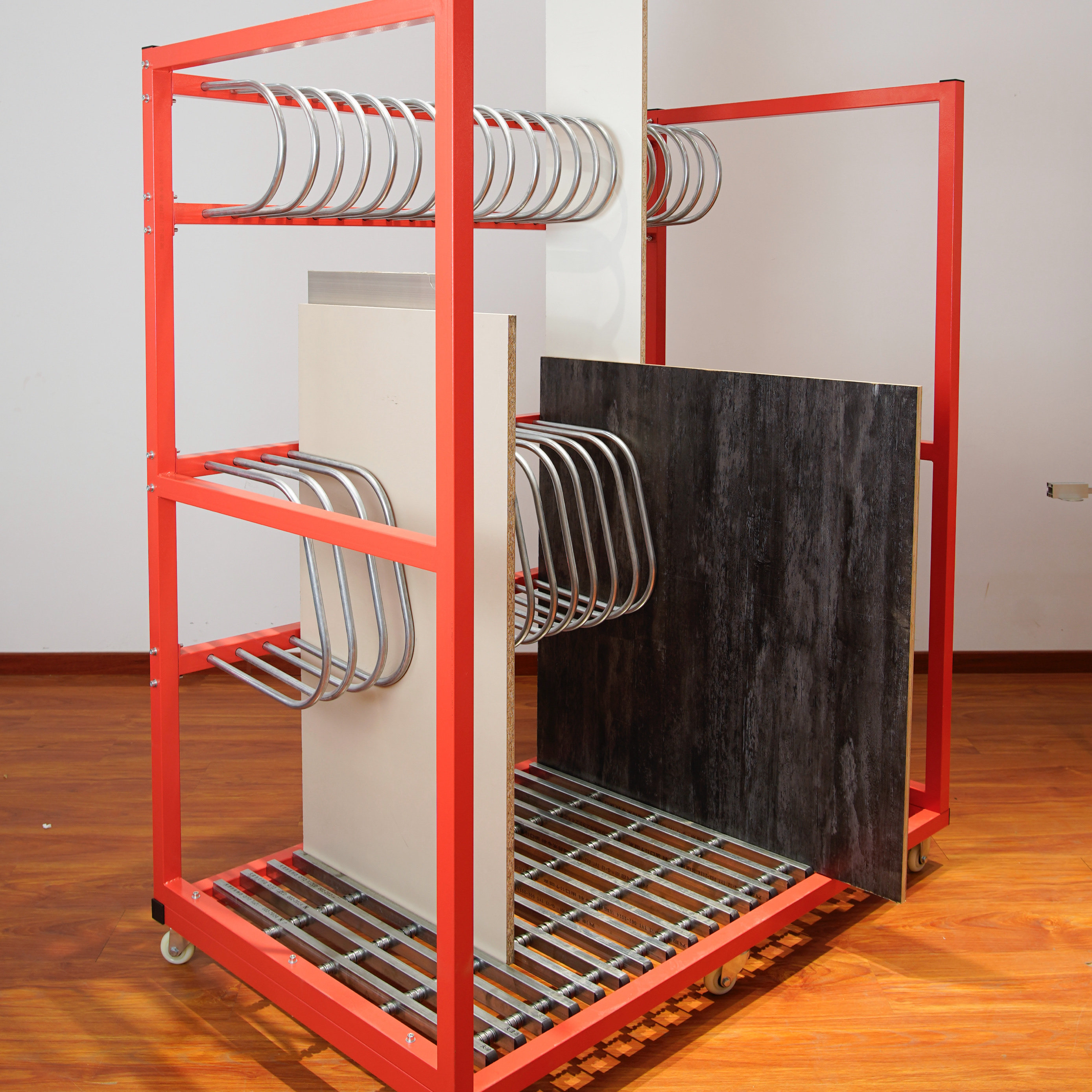 Мучительный 全屋定制成品板材余料存放分拣架万向轮手推板材余料车板材余料架 Howard Johnson Paragon