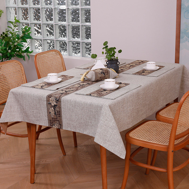 Redwood dining table tablecloth coffee table table tea table living room rectangular retro new Chinese style solid wood furniture