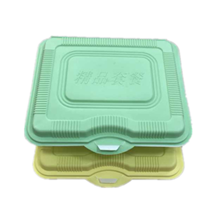 Hộp cơm trưa dùng một lần Xiêm bốn hộp ăn trưa thức ăn nhanh gói takeaway dày 4 gói lưới cơm trưa hình chữ nhật - Hộp cơm điện sưởi ấm hộp cơm điện chefman