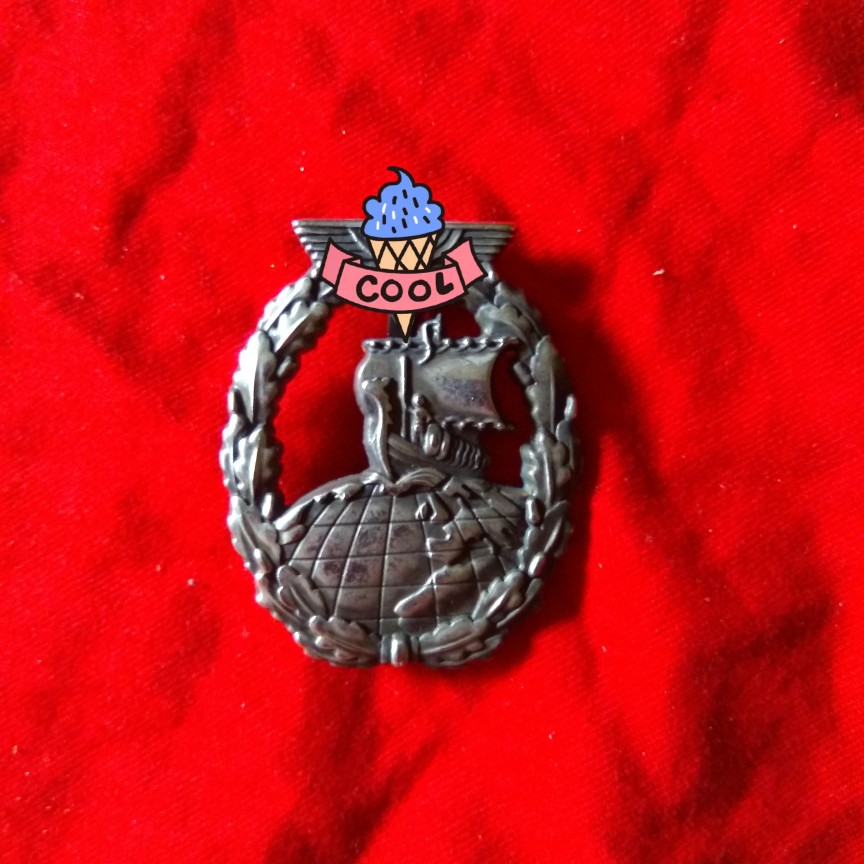 The fish goat recommends the retro torch area ship brooch