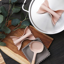 South Korea Import anti-scalding butterfly knot silicone Cover Lid Clip Pan Shovel Soup Spoon SILICONE MAT HIGH TEMPERATURE RESISTANT DISHWASHER
