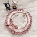 Шерстяной шарф, галстук-бабочка, чокер, трикотажный милый нагрудник, аксессуар, слюнявчик