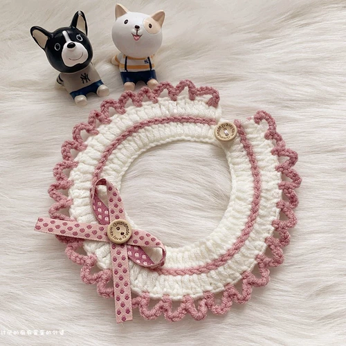 Шерстяной шарф, галстук-бабочка, чокер, трикотажный милый нагрудник, аксессуар, слюнявчик