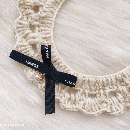 Нагрудник, шерстяной шарф, галстук-бабочка, милый чокер, аксессуар, слюнявчик