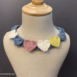 Брендовый трикотажный плетеный шарф ручной работы, слюнявчик, милый нагрудник, аксессуар