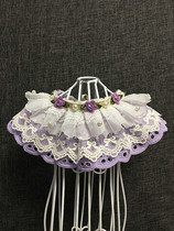 Handmade pet lace saliva towel Bib bell Dog collar Necklace Cat Bib Dog Teddy collar Bow tie