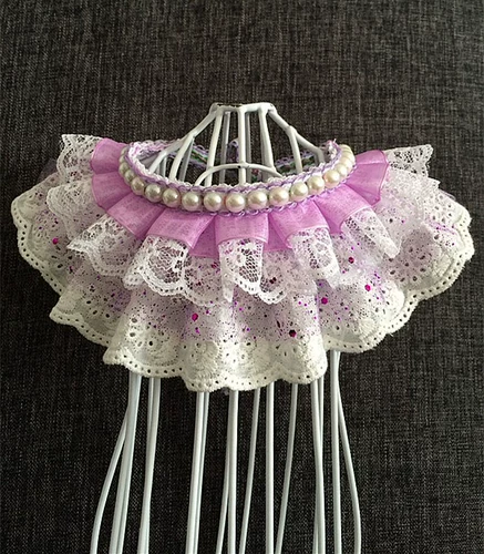 Слюнявчик, аксессуар, ожерелье, чокер, колокольчик с бантиком, кружевная галстук-бабочка, нагрудник, кот, домашний питомец