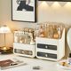 Cosmetic storage box dressing table desktop drawer skin care products storage rack multifunctional household products
