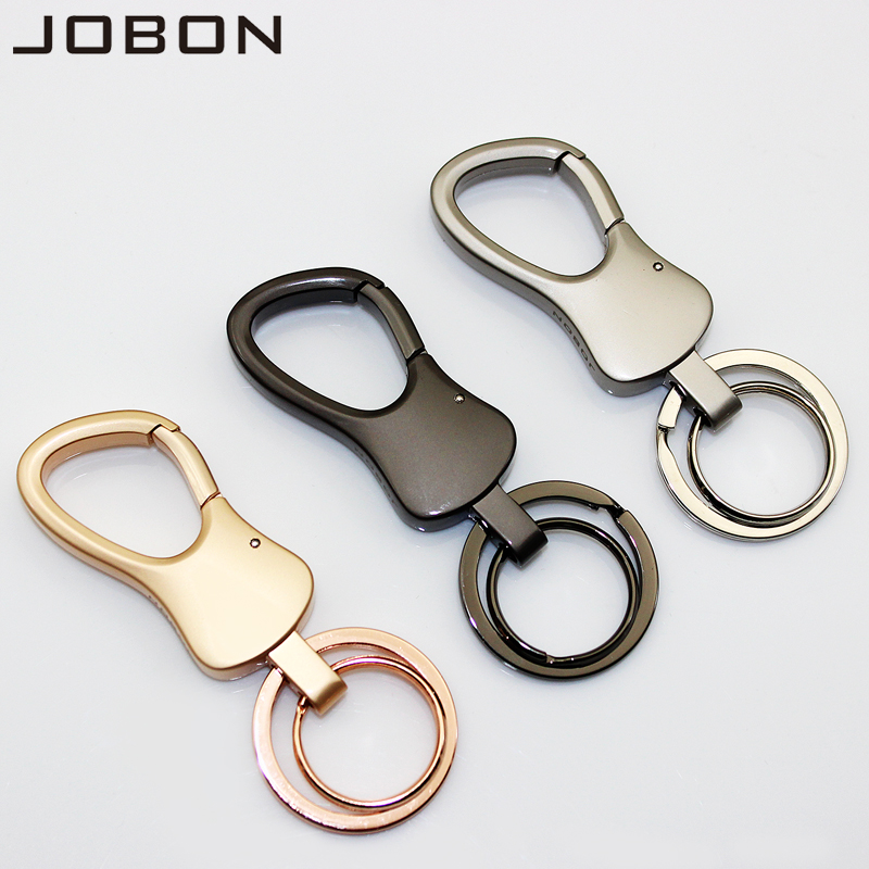 Jobon Zhongbang keychain men's waist hanging simple car keychain Simple and practical men's keychain