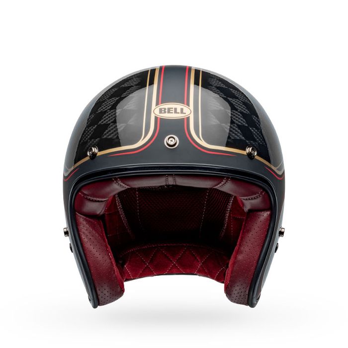 Spot BELL500 Vintage Harley Motorcycle Helmet Carbon FIBER VESPA Riding Django Electric Half Helmet